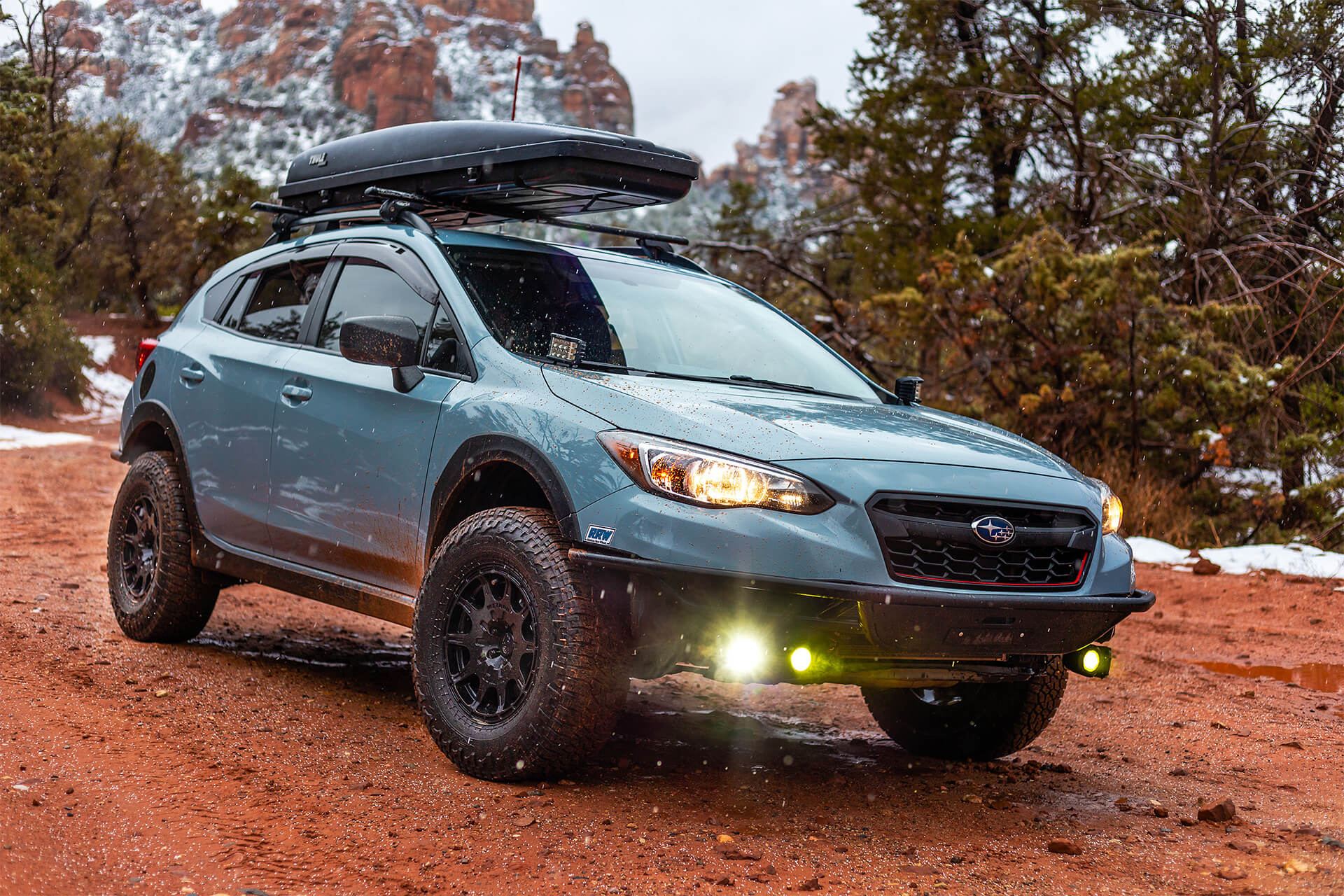 lifting a subaru crosstrek