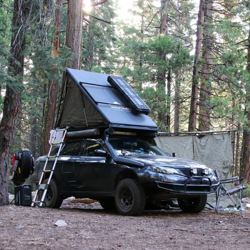 Subaru Impreza built for overlanding