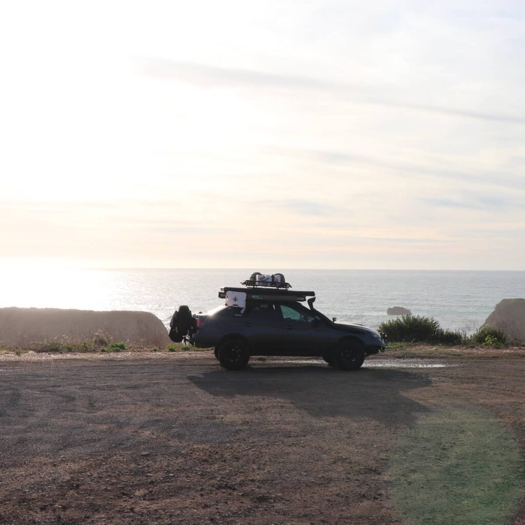 overlanding in a Subaru Impreza Off-road car