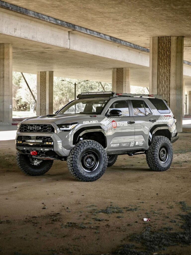 2026 Toyota 4Runner TRD Pro in grey with 38-inch tires on Fifteen52 Evolution HD wheels