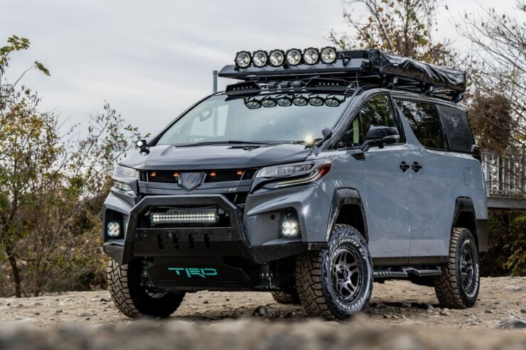Lifted Toyota Alphard Off Road Overland Van from Tokyo Autosalon