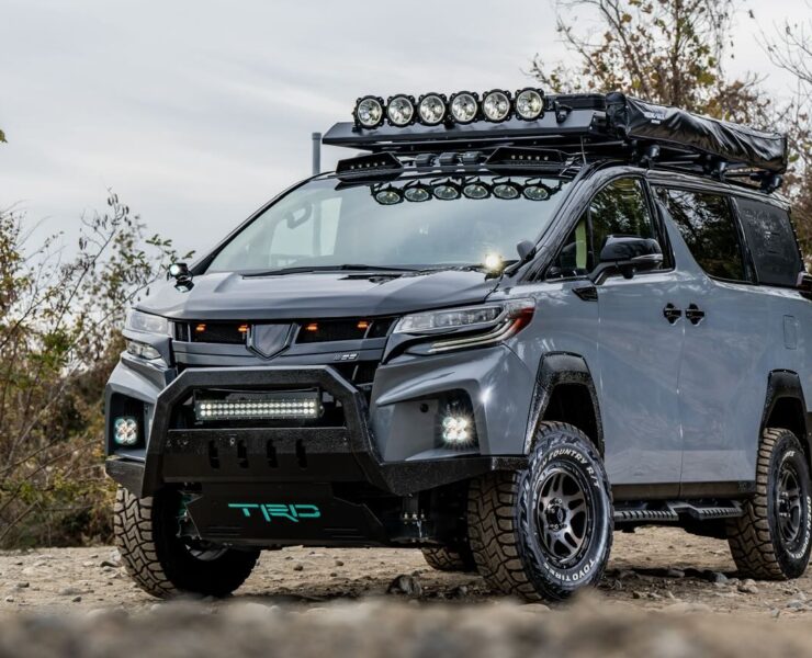 Lifted Toyota Alphard Off Road Overland Van from Tokyo Autosalon