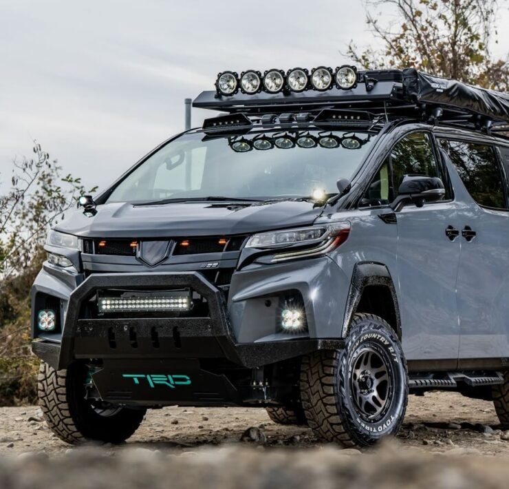 Lifted Toyota Alphard Off Road Overland Van from Tokyo Autosalon