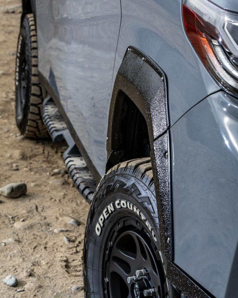 Custom fitted side steps from Toyota Hilux