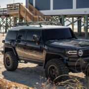 Black Lifted Toyota FJ Cruiser Off Road build With Long Travel Pre Runner Suspension