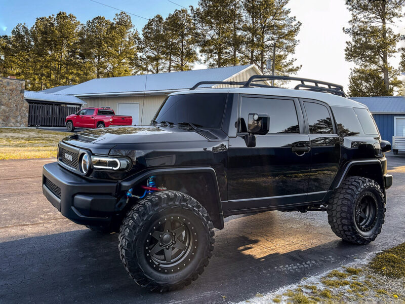 Black Lifted Toyota FJ Cruiser Off Road Build With Long Travel Suspension