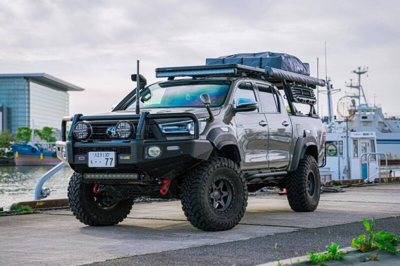 Taco’s Brother Lifted Toyota Hilux On 35” OffRoad Wheels from Japan
