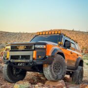 DV8 Offroad full-width front bumper and Open Road 4WD winch