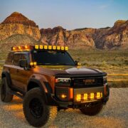 Alpharex Nova Series LED headlights up to numerous pod and rock lights by Diode Dynamics.