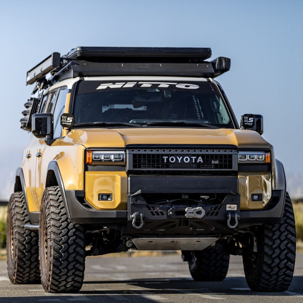 Lifted Toyota Land Cruiser 250 with a 4" lift and 37 inch tires