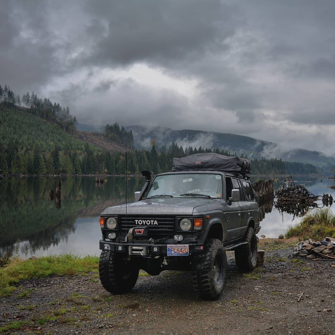 Fully custom steel off-road bumper with Warn 8274 winch