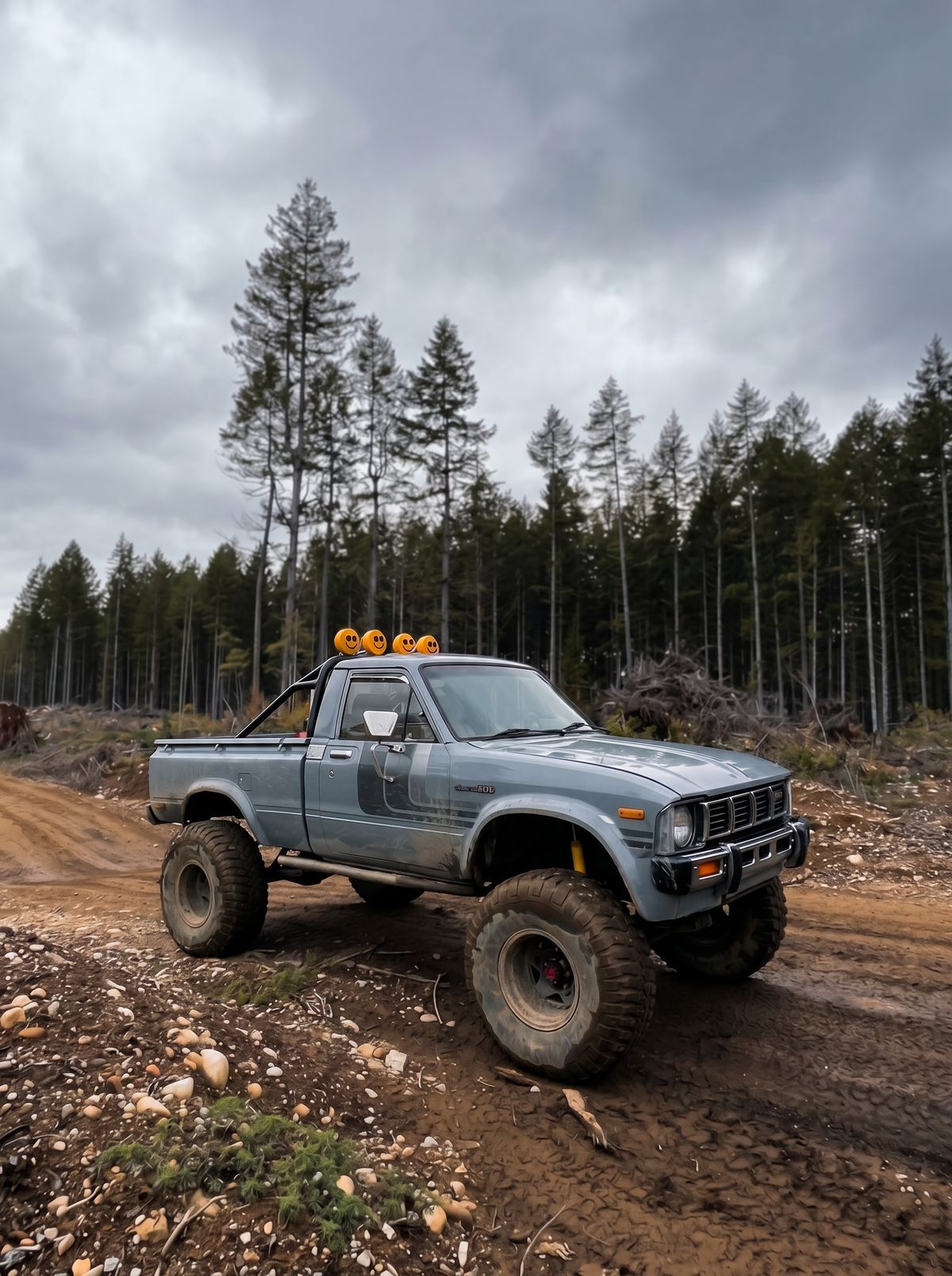 1981 Toyota Pickup Hilux 4x4 with solid axles and locking differentials