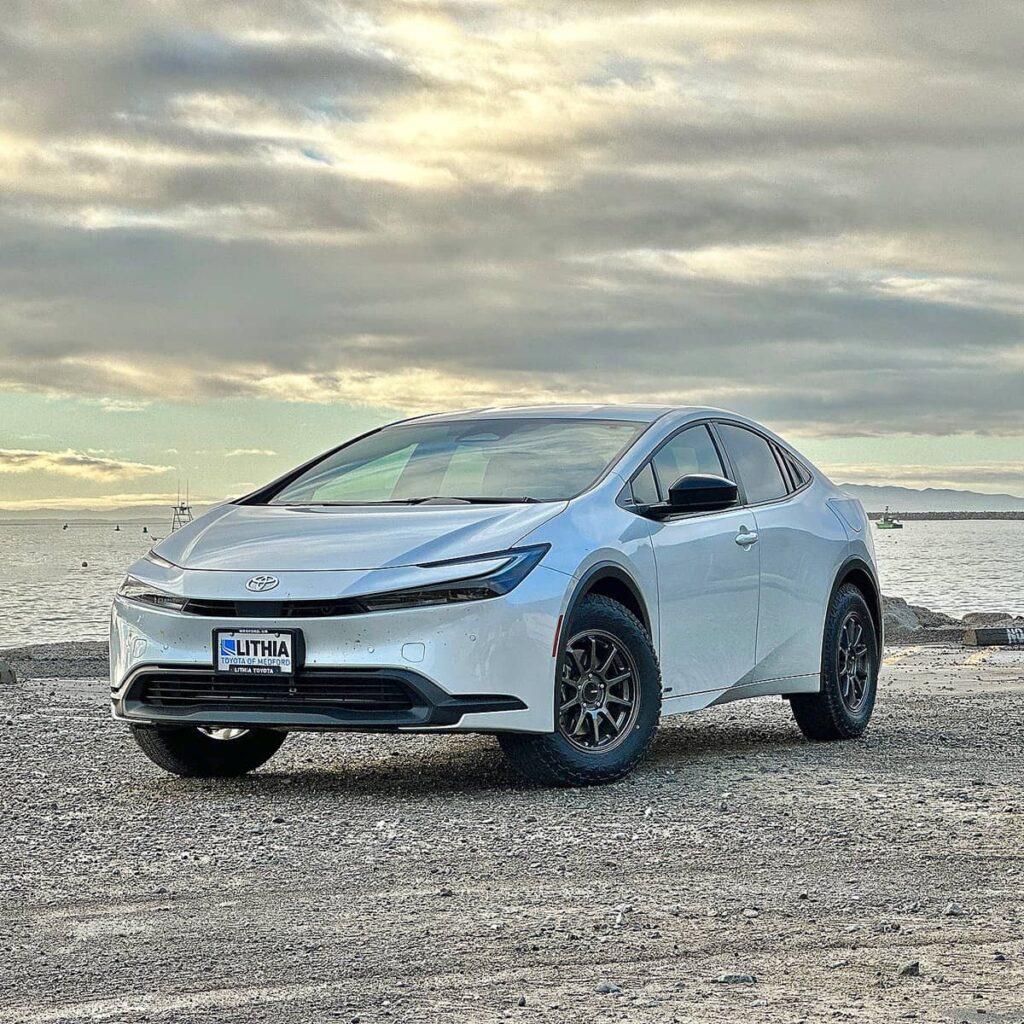 Lifted Toyota Prius off roading