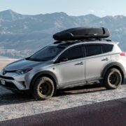 2018 Toyota Rav4 Adventure with a factory lift modified for off-roading