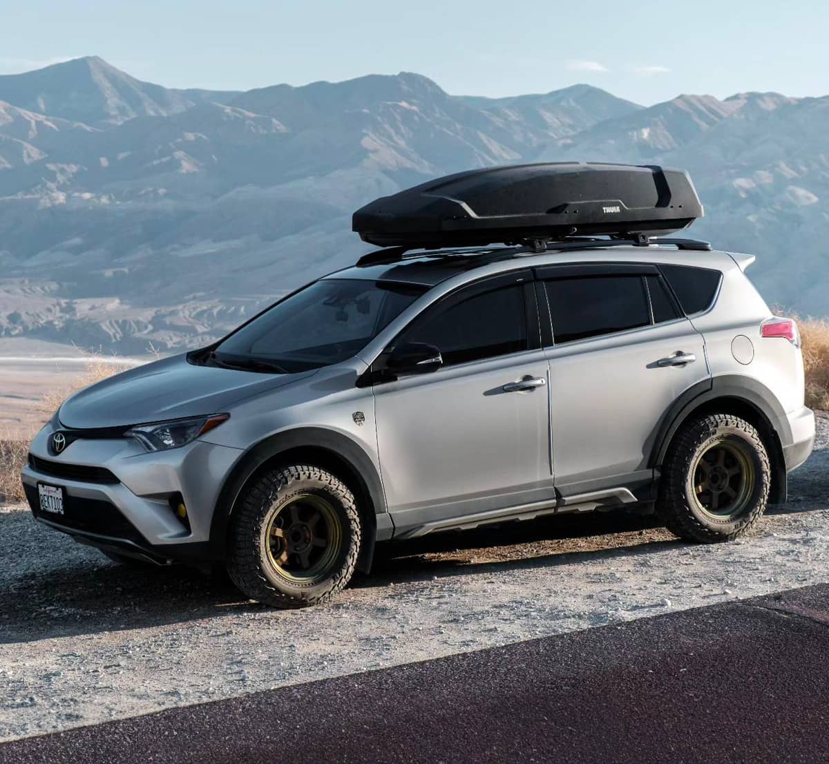 2018 Toyota Rav4 Adventure with a factory lift modified for off-roading