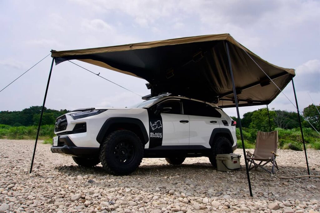 OVS 270 degree batwing awning