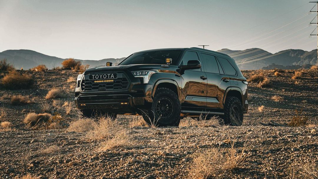 New 2023 Toyota Sequoia With a lift and 35 inch mud tires