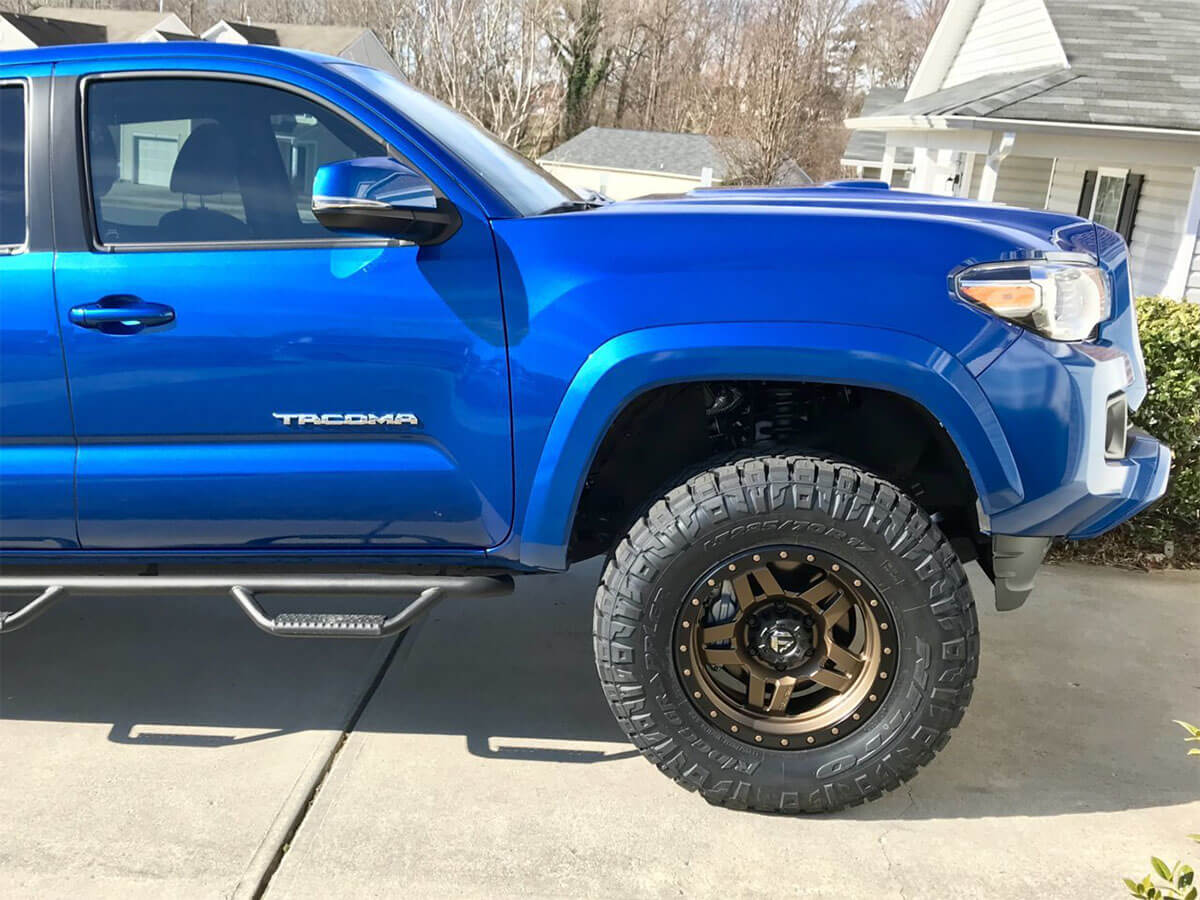 Toyota Tacoma 285/70R17, equivalent of 33 inch tires