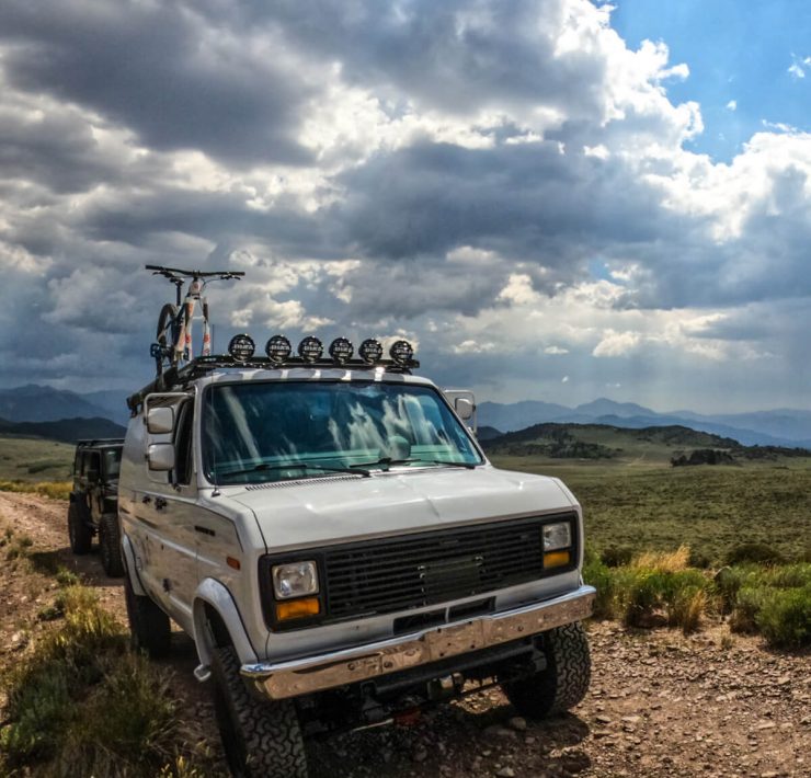 Lifted 1990 Ford E150 Van – Classic Look with a Modern Twist