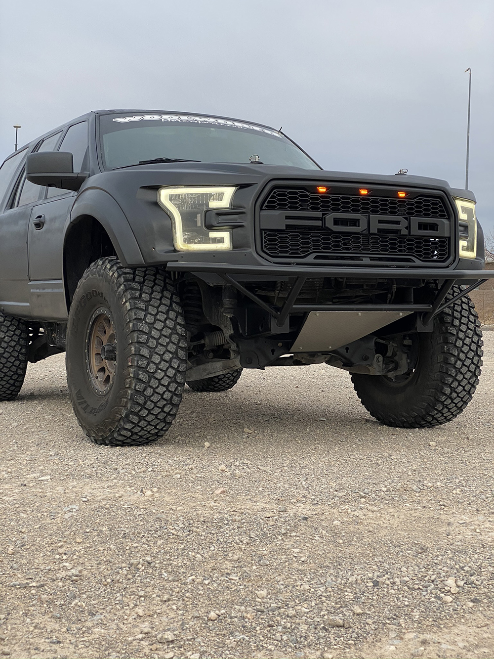 Lifted Lifted Ford Expedition with ford f150 Raptor front end swap