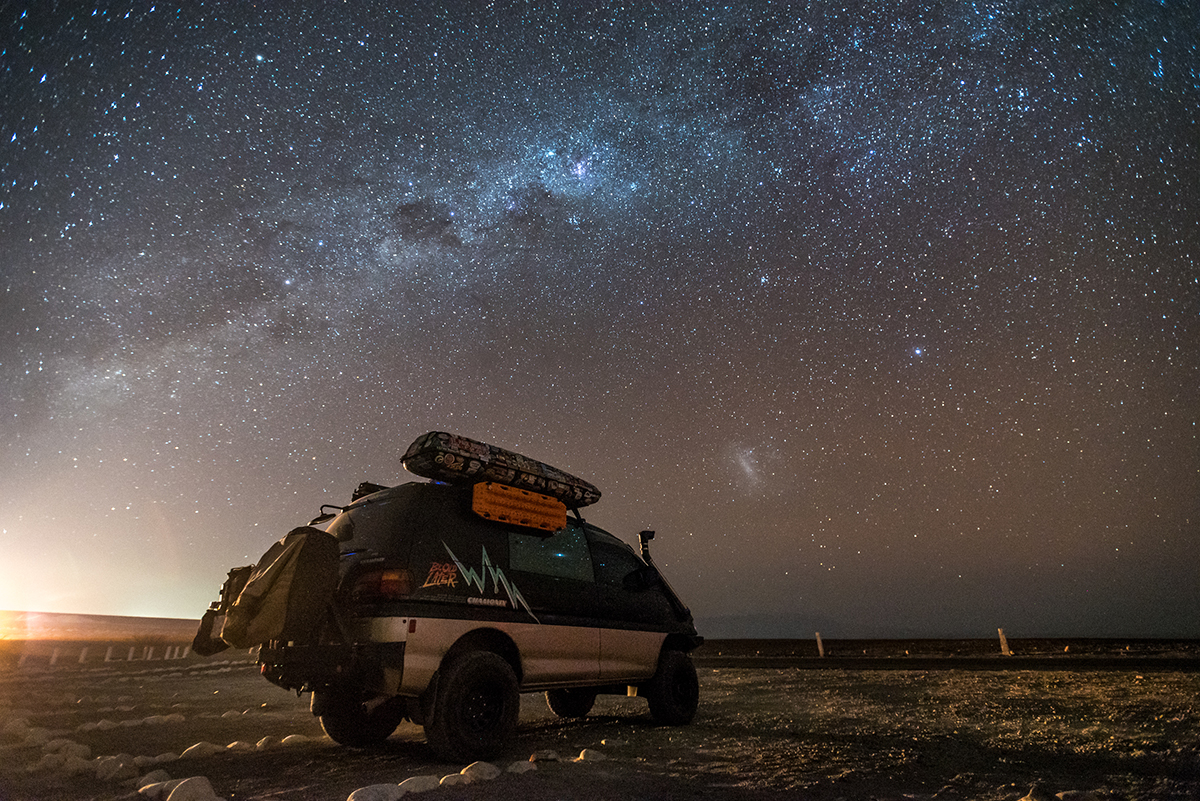 Mitsubishi Delica L400 Overland - sleeping in a van