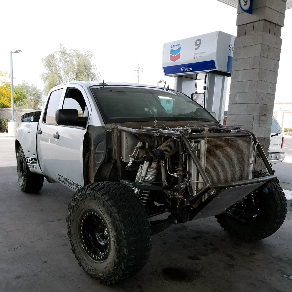 Nissan Titan Pre runner fully custom front end with long travel suspension setup