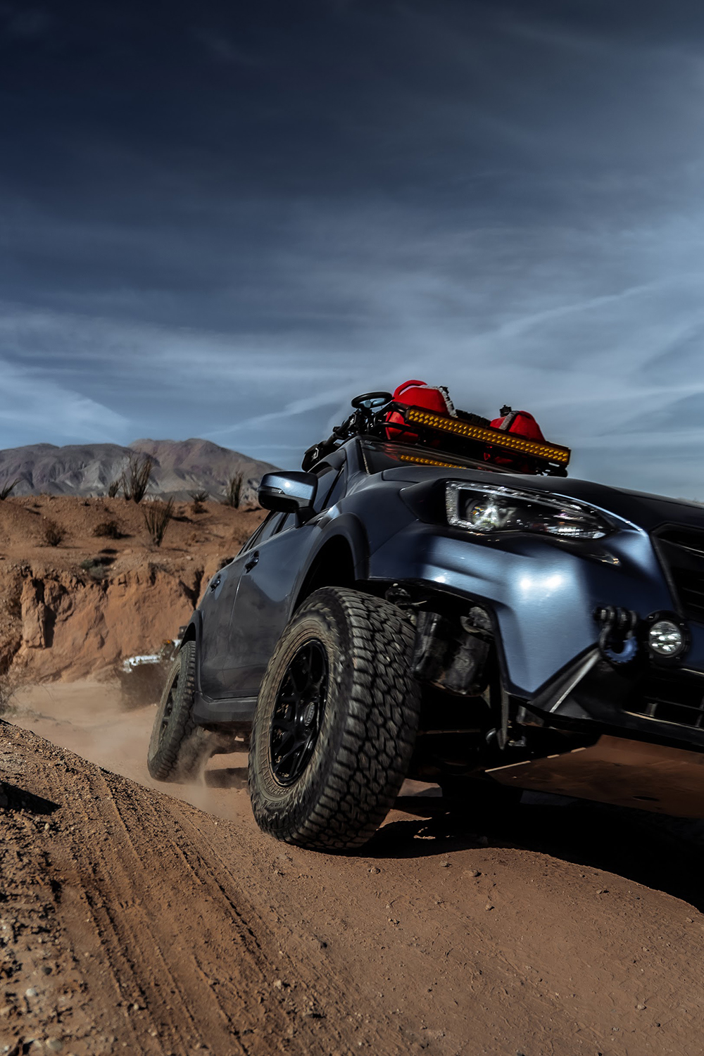 subaru crosstrek custom off-road bumper with a cut