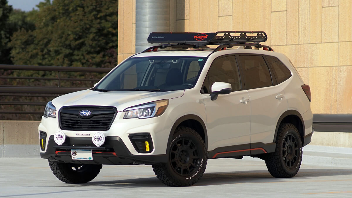 Lifted 2019 Subaru Forester SK With A/T off-road tires