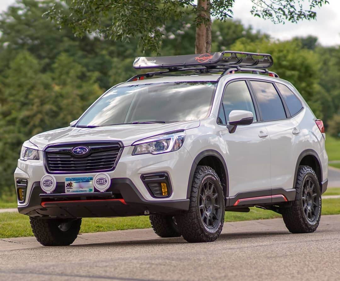 Subaru forester SK off road bumper rally lightbar