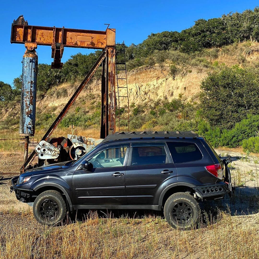 Subaru Forester with a 2” lift and 30 inch off-road wheels