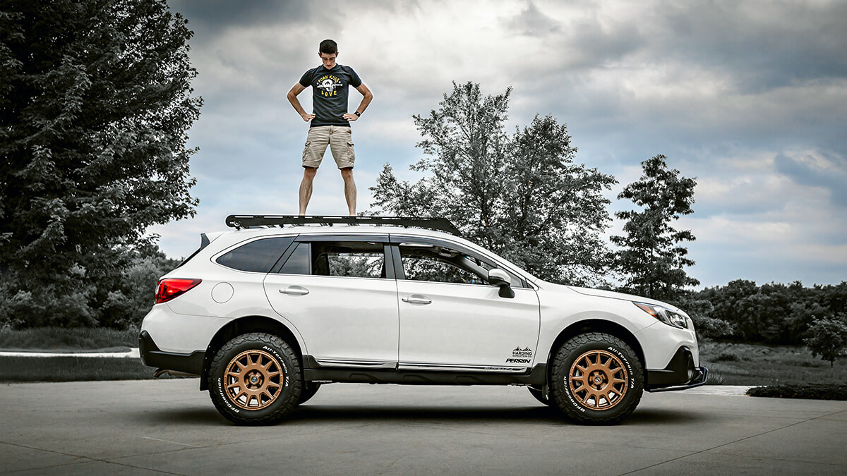 Subaru Outback With a 2 inch lift and Offroad wheels