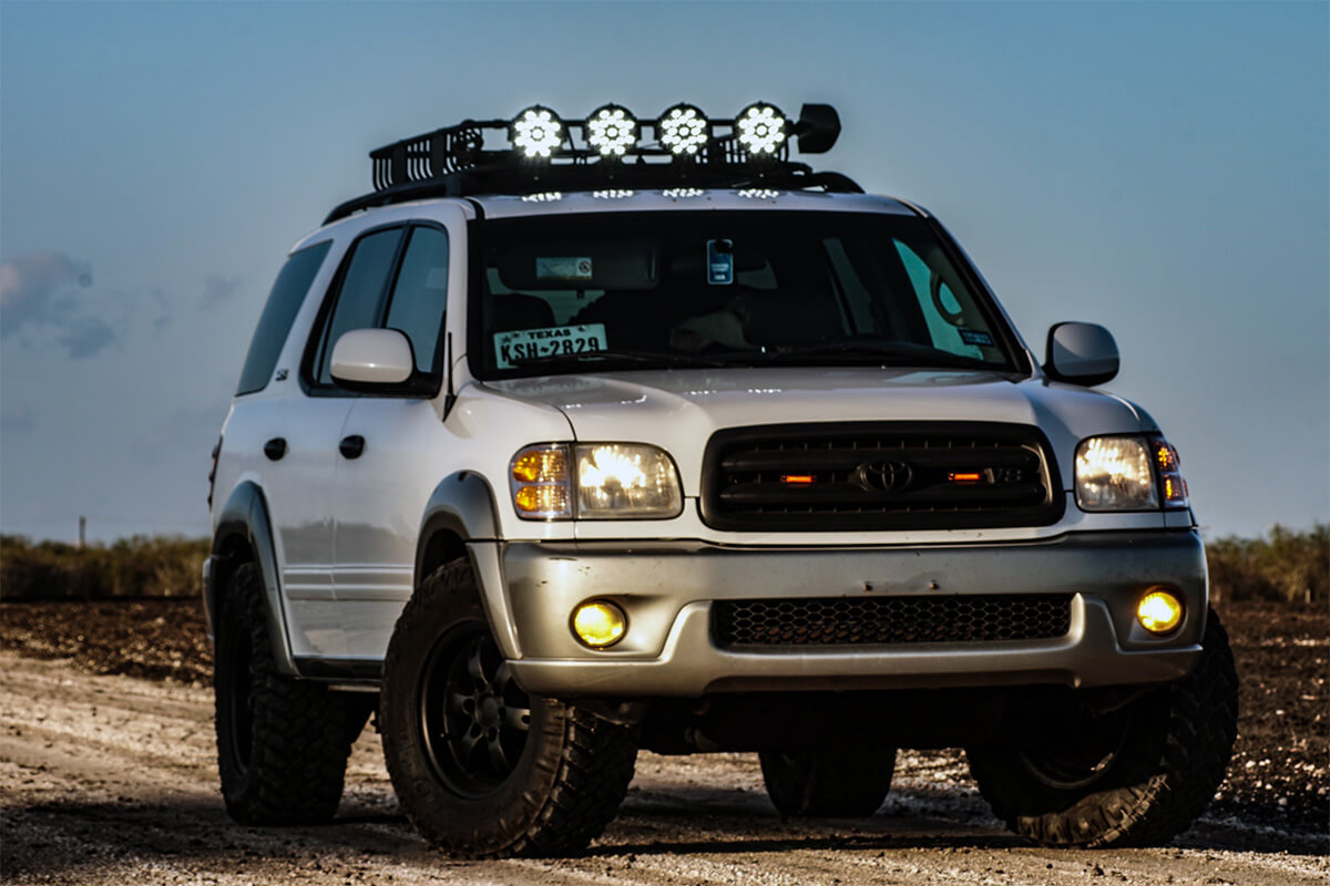 Lifted 1st gen Toyota Sequoia on 34"s - The Land Cruiser's Big American