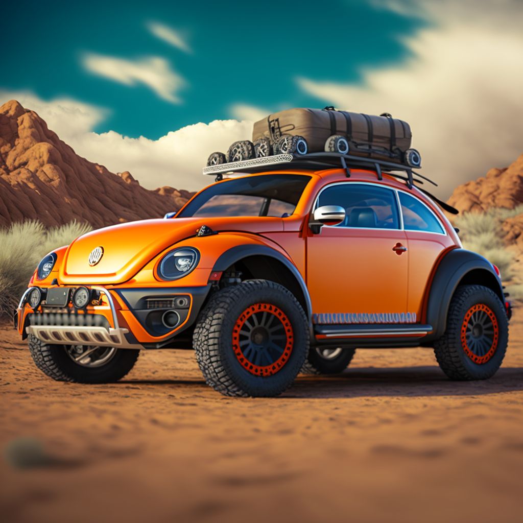 Classic VW Beetle Baja bug for desert racing