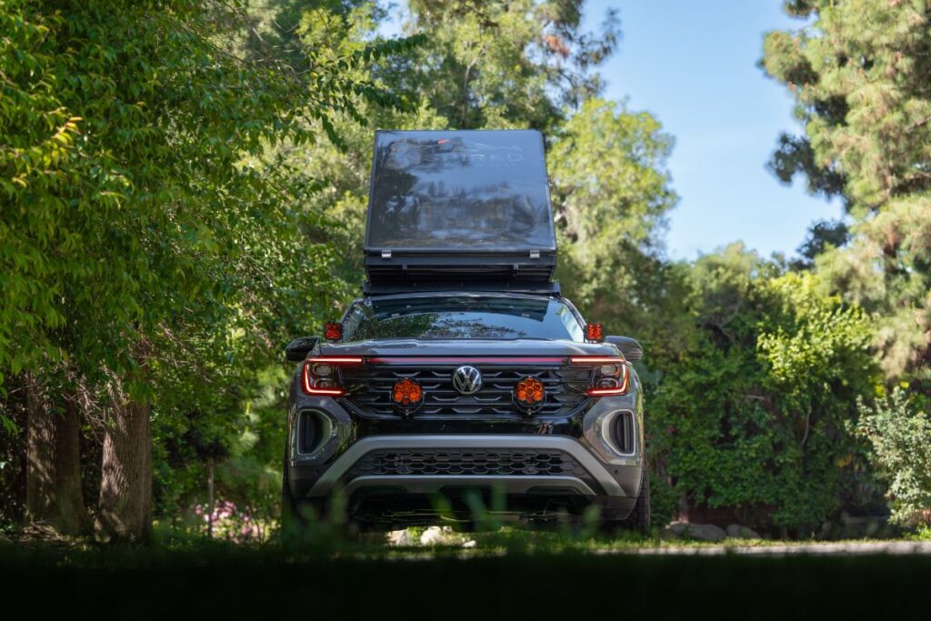 VW atlas with Baja Designs XL Sport LED auxiliary off road lights