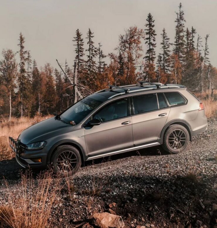 Lifted VW Golf Alltrack Wagon Off-road Build on 30 inch Tires