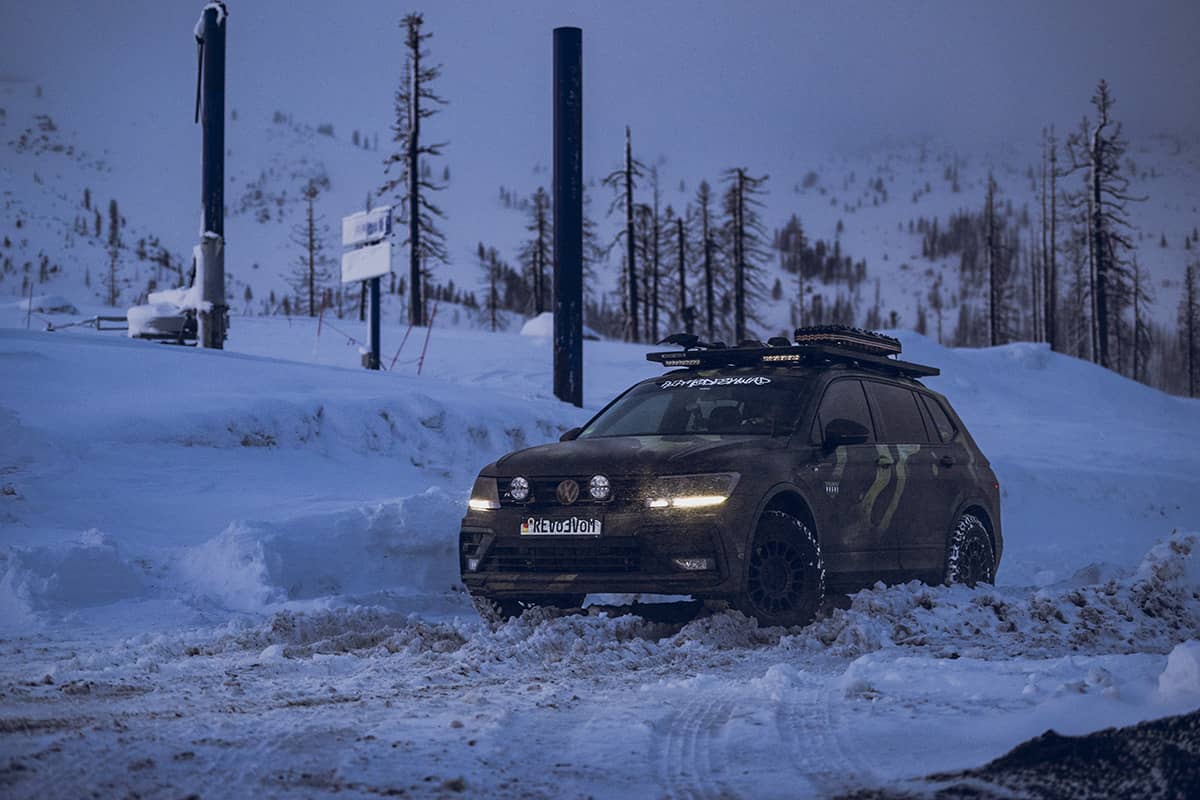 Volkswagen Tiguan Off road capabilities in the snow