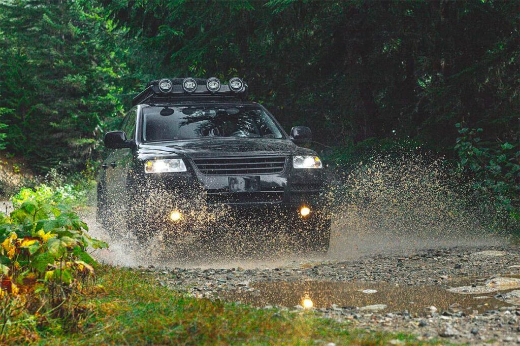 Offroading in VW Toareg 7L first generation