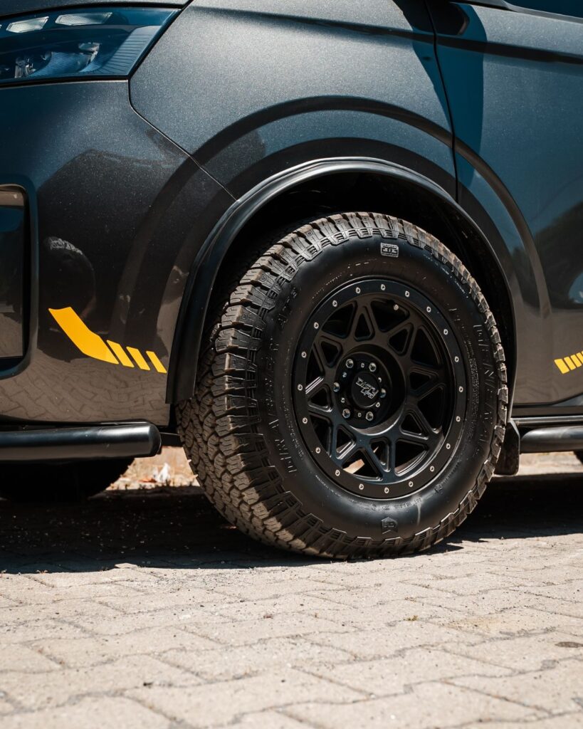 16″ DirtyLife Offroad Wheels wrapped in 255/65R16 all terrain tires