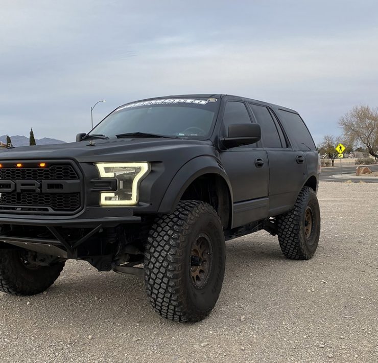 Lifted Ford Raptor SUV